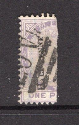 DOMINICA - 1882 - PROVISIONAL ISSUE: ½d on BISECTED 1d lilac with 'HALF PENNY' overprint in black, a fine used example. (SG 12)  (DMN/26131)