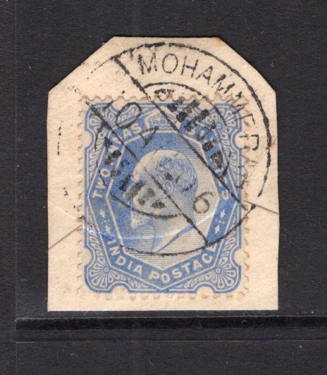 INDIA - 1906 - INDIA USED IN IRAN: 2a 6p ultramarine EVII issue of India used on piece with fine strike of MOHAMMERA cds dated 10 AUG 1906. (SG Z453)  (IND/21702)