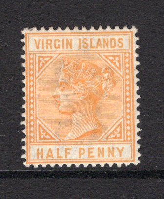 VIRGIN ISLANDS - 1883 - QV ISSUE: ½d yellow buff QV issue, a fine mint copy. (SG 26)  (VIR/16574)
