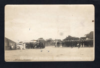 ARGENTINA - 1920 - ISLAND POSTCARD & MILITARY: Circa 1920. Black & white real photographic PPC inscribed 'Misa de Campana Isla Martin Garcia 1920' showing soldiers on parade and civilians on the football pitch taking Sunday mass. Unused with 'Recuerdo de Martin Garcia' manuscript inscription on reverse. A very scarce card.  (ARG/42353)