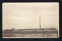 ARGENTINA - 1918 - ISLAND POSTCARD & MILITARY: Circa 1918. Black & white real photographic PPC inscribed 'Vista general poco antes de la jura por los conscriptos de la elace 1900, Isla Martin Garcia' showing regiment of new recruits on parade and ready to swear allegiance. Unused with 'Recuerdo de Martin Garcia' manuscript inscription on reverse. A very scarce card.  (ARG/42354)