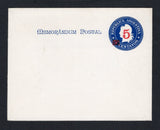 ARGENTINA - 1901 - POSTAL STATIONERY: 5c on 15c dark blue postal stationery lettersheet (H&G G11) with view in sepia & yellow brown inside of 'Isla de San Luca (Misiones)'. A fine unused example.  (ARG44703)
