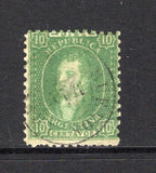ARGENTINA - 1864 - CLASSIC ISSUES: 10c green 'Rivadavia' issue, perf 11½. A superb used copy with central BUENOS AIRES cds. Very fine. 2002 APS Certificate accompanies. (SG 17)  (ARG44738)