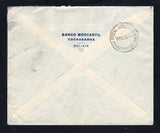 ARGENTINA - 1934 - TRAVELLING POST OFFICES & ROUTING: Cover from Bolivia franked with 1933 pair 5c dull blue & 15c purple (SG 279 & 281) tied by COCHABAMBA cds's dated 6 MAY 1934. Addressed to GERMANY and routed via Argentina by rail with fine strike of OF. POSTAL AMBULANTE No.146 T.P.O. cds on reverse. An unusual routing.  (ARG45559)
