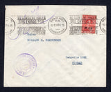 ARGENTINA - 1936 - MINISTERIAL ISSUES: Cover with printed 'Olympic Comite' insignia on flap franked with single 1936 10c scarlet 'M.J.I.' overprint issue (SG OD69E) tied by BUENOS AIRES roller cancel with 'COMITE OLIMPICO ARGENTINO' official cachet and signature handstamp on front. Addressed locally within BUENOS AIRES with arrival mark on reverse.  (ARG/7937)