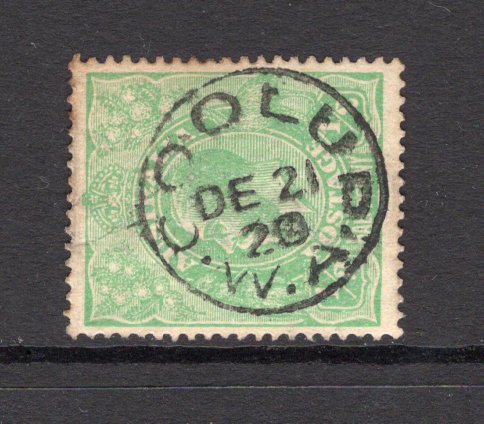 AUSTRALIA - 1914 - CANCELLATION: ½d green 'GV Head' issue used with superb central strike of COOLUP W. A. cds dated 21 DEC 1920. (SG 20b)  (AUS/23865)