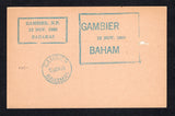 BAHAMAS 1969 POSTAL STATIONERY & CANCELLATION