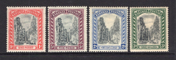 BAHAMAS - 1921 - DEFINITIVE ISSUE: 'Queen's Staircase' issue, watermark 'Script CA' the set of four fine mint. (SG 111/114)  (BAH/9657)