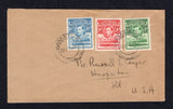 BASUTOLAND - 1948 - CANCELLATION: Cover franked 1938 ½d green, 1d scarlet & 1½d light blue GVI issue (SG 18/20) all tied by MAMATHES cds's. Addressed to USA with CANA MISSION return address handstamp on reverse.  (BAS/1659)