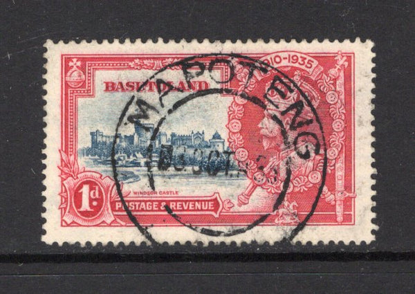 BASUTOLAND - 1935 - CANCELLATION: 1d deep blue & carmine GV 'Silver Jubilee' issue fine used with complete strike of MAPOTENG cds dated 6 OCT 1935. (SG 11)  (BAS43709)