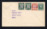 BOLIVIA - 1936 - FIRST FLIGHT: 5c green postal stationery envelope (H&G B12) with added pair 1935 10c deep green & single 5c red brown (SG 298/299) tied by straight line 'CORREO AEREO' cancellation addressed to APOLO with small 'CORREO AEREO' handstamp on front and '3 AGO 1936' datestamp on reverse. This was flown by the German pilot 'Hermann Schroth' in the trimotor plane 'Huanuni'. A very rare flight. (Photocopy of page from the Carlos Royuela airmail Exhibit accompanies illustrating two similar covers, 