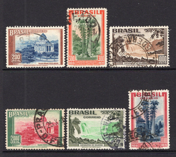 BRAZIL - 1937 - COMMEMORATIVES: 'Tourist Propaganda' issue the set of six fine cds used. (SG 602/607)  (BRA/41279)