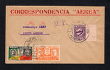 BRAZIL - 1931 - PRIVATE AIRMAIL COMPANIES - VARIG: Printed 'CORRESPONDENCIA AEREA' cover franked with 1931 100rs+50rs orange and 300+150rs black, green, yellow & scarlet 'Revolution of 3 October 1930' issue plus Varig 1931 2000rs violet on rose (SG 493, 495 & Sanabria #V24) tied by PELOTAS VARIG cds dated 23 JUL 1931 with 'M.P.' marking alongside. Addressed to PORTO ALEGRE with arrival cds on reverse.  (BRA43820)