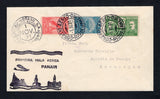 BRAZIL - 1931 - FIRST FLIGHT: Cover franked with 1929 200rs carmine and 300rs light blue 'Santos Dumont' AIR issue and 1931 200rs+100rs green (SG 470/471 & 494) tied by RIO DE JANEIRO cds's dated 1.XI.1931 with PANAIR DO BRASIL RIO DE JANEIRO airmail cds alongside. Flown on the Rio de Janeiro - Paranagua' first flight with illustrated 'PRIMER MALA AEREA PANAIR' first flight cachet in black on front. Addressed to 'Humberto Carvalho, Agencia da Panair, Paranagua' with arrival cds in purple on reverse. Uncomm