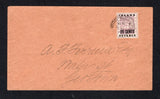 BRITISH GUIANA - 1893 - PROVISIONAL ISSUE: Cover franked with single 1888 20c dull purple 'INLAND REVENUE' overprint issue (SG 182) tied by GEORGETOWN cds dated 9 FEB 1893. Addressed locally to 'A F Ferreira Esq. Maler St, GerTown'. Very fine.  (BRG44412)
