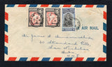 BRITISH GUIANA - 1951 - DESTINATION: Airmail cover franked with 1938 pair 4c scarlet & black and 1951 6c black & blue GVI issues (SG 310 & 329) tied by multiple strikes of SUDDIE cds dated 19 FE 1951. Addressed to SAN NICHOLAS, ARUBA with transit & arrival marks on reverse.  (BRG45757)