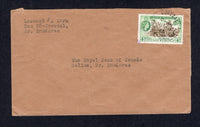 BRITISH HONDURAS - 1959 - CANCELLATION: Cover franked with 1953 4c green & brown QE2 issue (SG 182) tied by fine COROZAL cds dated 11 AUG 1959. Addressed internally to BELIZE.  (BRH/37146)