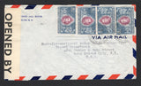 BRITISH HONDURAS 1940 CENSORED MAIL