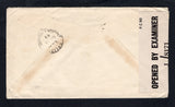 BRITISH HONDURAS - 1943 - CENSORSHIP: Printed 'Catholic Mission, Punta Gorda' cover franked with pair 1938 3c purple & brown GVI issue (SG 152) cancelled by two very light strikes of PUNTA GORDA cds and also by US arrival mark. Censored in Belize with printed black on white 'OPENED BY EXAMINER J/8171' P.C.90 censor strip at left. Addressed to USA with SAINT LOUIS MO arrival cds on front dated NOV 13 1943.  (BRH45650)