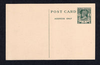 BURMA - 1946 - POSTAL STATIONERY: 9p dark green on light buff GVI postal stationery card (H&G 8). A fine unused example. Uncommon.  (BUR/18170)