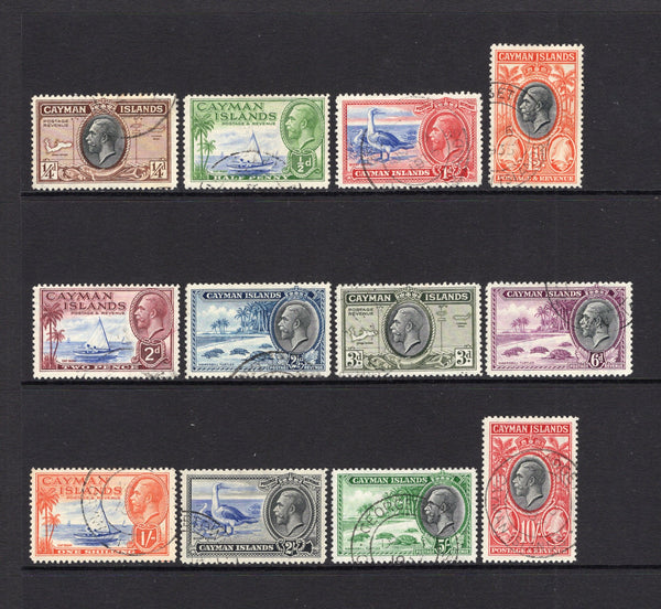 CAYMAN ISLANDS - 1935 - GV ISSUE: 'GV' pictorial issue, the set of twelve superb used with light cds cancels. Exceptional quality. (SG 96/107)  (CAY/11597)