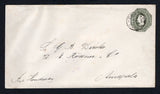 CHILE - 1898 - DESTINATION & ISLAND MAIL: 20c olive green on white postal stationery envelope (H&G B8) used with CORONEL cds dated 2 SET 1898. Addressed to the Island of AMAPALA, HONDURAS with fine strike of AMAPALA HONDURAS C.A. arrival cds on reverse. A rare destination at this date.  (CHI45475)