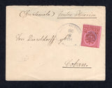 COLOMBIA - 1894 - DESTINATION: Cover franked with single 1892 10c brown on rose (SG 155) tied by MEDELLIN duplex cancel. Addressed to GUATEMALA with transit & arrival marks on reverse. Backflap missing.  (COL35164)