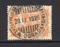 COLOMBIAN AIRMAILS - SCADTA - 1923 - CANCELLATION: 5c orange SCADTA issue superb used with full SERVICIO DE TRANSPORTES AEREOS LA DORADA cds dated 20.IX.1928, nice small agency mark. (SG 37)  (COL/760)