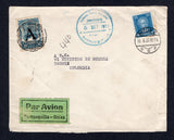 COLOMBIAN AIRMAILS - SCADTA - 1927 - CONSULAR OVERPRINTS: Cover from BERLIN, Germany franked with German 25pf blue tied by BERLIN cds plus 1923 30c blue SCADTA issue with 'A' consular overprint for use in Germany (SG 30A) tied on arrival by BARRANQUILLA SCADTA cds. Addressed to BOGOTA with black & green 'Par Avion Barranquilla - Neiva' airmail label on front plus various other transit and arrival marks on front & reverse.  (COL8519)