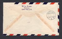 COSTA RICA 1934 AIRMAIL & CANCELLATION