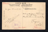 COSTA RICA 1910 EARTHQUAKE POSTCARD