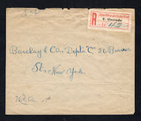 COSTA RICA 1923 REGISTRATION & CANCELLATION