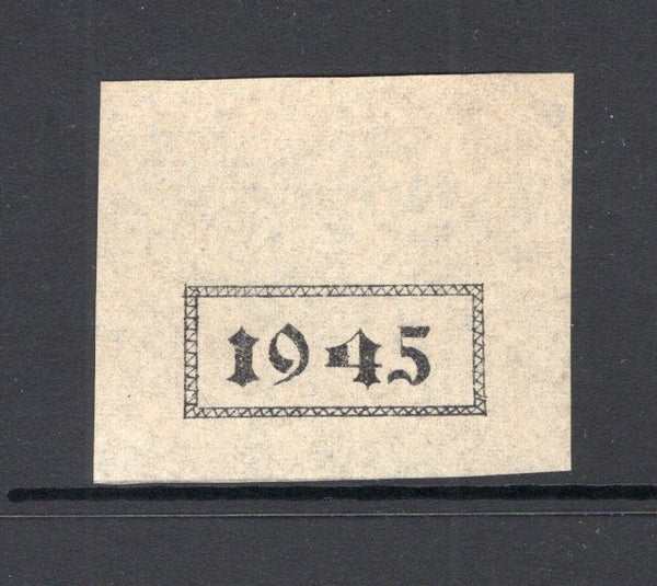 COSTA RICA - 1945 - PROOF: Proof for the boxed '1945' overprint struck in black on onion skin paper. (As SG 389, Mena #OPA104a)  (COS/7401)