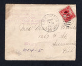 CUBA - 1900 - SPANISH AMERICAN WAR: Cover with 'SOLDIER'S MAIL, Rowell Barracks, Paso Cabello, Cienfuegos, Cuba, Lieut. Frederick W Benteen, Com Co. 2nd Infantry' handstamp in purple at top franked with 1899 2c carmine red (SG 302) tied by fine CIENFUEGOS CUBA duplex cds dated JUN 22 1900. Addressed to USA with arrival cds on reverse. Original letter enclosed.  (CUB/31614)