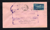 CUBA - 1931 - FIRST FLIGHT: Cover franked with single 1931 10c blue AIR issue (SG 378) tied by HABANA machine cancel dated MAR 1 1931. Flown on the Camaguey - San Juan, Puerto Rico first flight with CAMAGUEY cds dated 2 MAR 1931 on reverse and large 'REPUBLICA DE CUBA ADMON. CORREOS CAMAGUEY SERVICIO AEREO INTERNATIONAL PRIMER VUELO' boxed first flight cachet in purple on front. Addressed to SAN JUAN, PUERTO RICO with arrival cds on reverse. Scarce. (Muller #65, only 129 covers flown)  (CUB/42318)