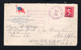 CUBA - 1899 - SPANISH AMERICAN WAR: Printed 'Army and Navy Department of the International Committee, Young Men's Christian Associations' FLAG cover with manuscript 'Lorenzo Kopf. Chief Musician, 1st Texan Band, Camp Columbia, Havana, Cuba' return address on front franked with 1899 2c on 2c rose pink 'US Occupation' overprint issue (SG 247c) tied by superb strike of MIL. P. STA. No. 26. BUENAVISTA, CUBA cds in purple dated MAR 18 1899 with boxed 'SOLDIERS LETTER W.W. WATTS CHAPL. 1 TEX. V.I.' cachet also i