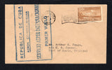 CUBA - 1931 - FIRST FLIGHT: Cover franked with single 1931 20c brown AIR issue (SG 380) tied by HABANA machine cancel dated MAR 1 1931. Flown on the Camaguey - Port of Spain, Trinidad first flight by PAA F.A.M. 6 with CAMAGUEY cds dated 2 MAR 1931 on reverse and large boxed 'REPUBLICA DE CUBA ADMON. CORREOS HAVANA SERVICIO AEREO INTERNATIONAL PRIMER VUELO' first flight cachet in blue on front. Addressed to PORT OF SPAIN TRINIDAD with arrival cds dated MR 4 on reverse. Very scarce. (Muller #39, only 68 cove