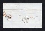 DANISH WEST INDIES - 1860 - BRITISH POST OFFICES: Complete folded letter datelined 'Saint Thomas 11 Aout 1860'  with manuscript 'Pr Str La Plata' ship endorsement on front with good strike of ST. THOMAS British Post Office cds in black on reverse dated AU 13 1860. Addressed to FRANCE, rated 1/- in manuscript and '16' decimes on arrival with boxed 'G.B. 1F 60c' accountancy mark all on front and transit & arrival cds's on reverse.  (DEN45658)