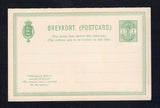 DANISH WEST INDIES - 1903 - POSTAL STATIONERY: 1c + 1c light green postal stationery reply card (H&G 26). A fine unused example.  (DEN45669)