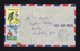 DOMINICA - 1964 - CANCELLATION: Commercial airmail cover franked with 1963 14c and 24c QE2 issue (SG 171 & 173) tied by PENVILLE cds dated DE 30 1964 with second strike alongside. Addressed to UK with G.P.O. DOMINICA transit cds on reverse.  (DMN45682)