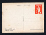 ECUADOR - 1938 - POSTAL STATIONERY: 15c orange postal stationery viewcard with view in blue of 'Partial View of the Town - AMBATO -Ecuador' fine unused. (Unlisted in H&G)  (ECU44708)
