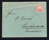 GERMAN COLONIES - CAMEROUN - 1907 - CANCELLATION: Cover franked with single 1905 10pf carmine 'Yacht' issue (SG K22) tied by good strike of CAMPO KAMEROUN cds dated 19 / 1 1907. Addressed to GERMANY with arrival cds on reverse.  (GER29220)