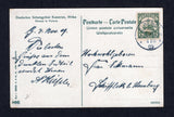 GERMAN COLONIES - CAMEROUN - 1909 - CANCELLATION: Colour PPC 'Deutsches Schutzgebiet Kamerun, Afrika. Strasse in Victoria' franked on message side with 1905 5pf green 'Yacht' issue (SG K21) tied by fine BIBUNDI cds dated 4/11 1909. Addressed to GERMANY.  (GER37548)