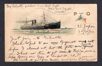 GIBRALTAR 1902 GREAT BRITAIN USED IN GIBRALTAR & MARITIME MAIL