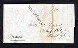 GRENADA - 1848 - PRESTAMP & MARITIME: Complete folded letter datelined 'Grenada 28th June 1848' and with manuscript 'Pr Palestine' ship endorsement on from with fine strike of straight line 'SHIP LETTER' marking in black and rated '8d' in manuscript all on front. Addressed to UK with transit & arrival marks on reverse. Very fine.  (GRE45689)
