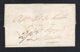 GRENADA - 1816 - PRESTAMP & INCOMING MAIL: Complete folded letter datelined 'Whitehall Place' and dated August 1816 with London 'Bishop Mark' on reverse dated AU 1816 and rated 2/2 on front in manuscript. Addressed to 'Captn Chl De Hundt, de de de St George's Grenada'. The letters inside are all in English and would benefit from research and transcription.  (GRE45690)