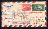 HAITI - 1930 - FIRST FLIGHT: Cover franked with 1924 10c carmine and 1928 35c green (SG 300 & 304) tied by PORT-AU-PRINCE cds's dated 29 NOV 1930. Flown on the FAM-5 Port-au-Prince - Jamaica first flight by PAA with various flight cachets on front & reverse. Addressed to JAMAICA with KINGSTON arrival cds on reverse. A rare flight. (Muller #56, only 98 covers carried)  (HAI/35862)