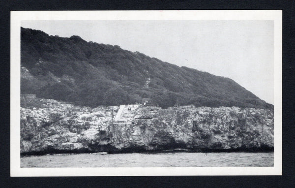 HAITI - 1969 - ISLAND POSTCARD: Black & white stampless pictorial HAM Radio QSL card with photo image showing the landing stage on Navassa Island. Sent by the 'Navassa Island Operators' dated JUNE 23 1969. An interesting and unusual item from an amateur radio expedition to the island.  (HAI44346)