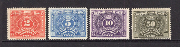 HAITI - 1906 - POSTAGE DUES: 'Postage Due' issue the set of four fine mint. (SG D150/D153)  (HAI/5238)