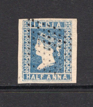 INDIA - 1854 - CLASSIC ISSUES: 1a pale blue QV issue 'Die 1', a superb lightly used copy with large margins all round. (SG 3)  (IND12613)